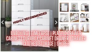 UNBOXING | TIMELAPSE | Plastic Drawer Cabinet | Durabox Cabinet Drawer | Drawer Clothes Storage